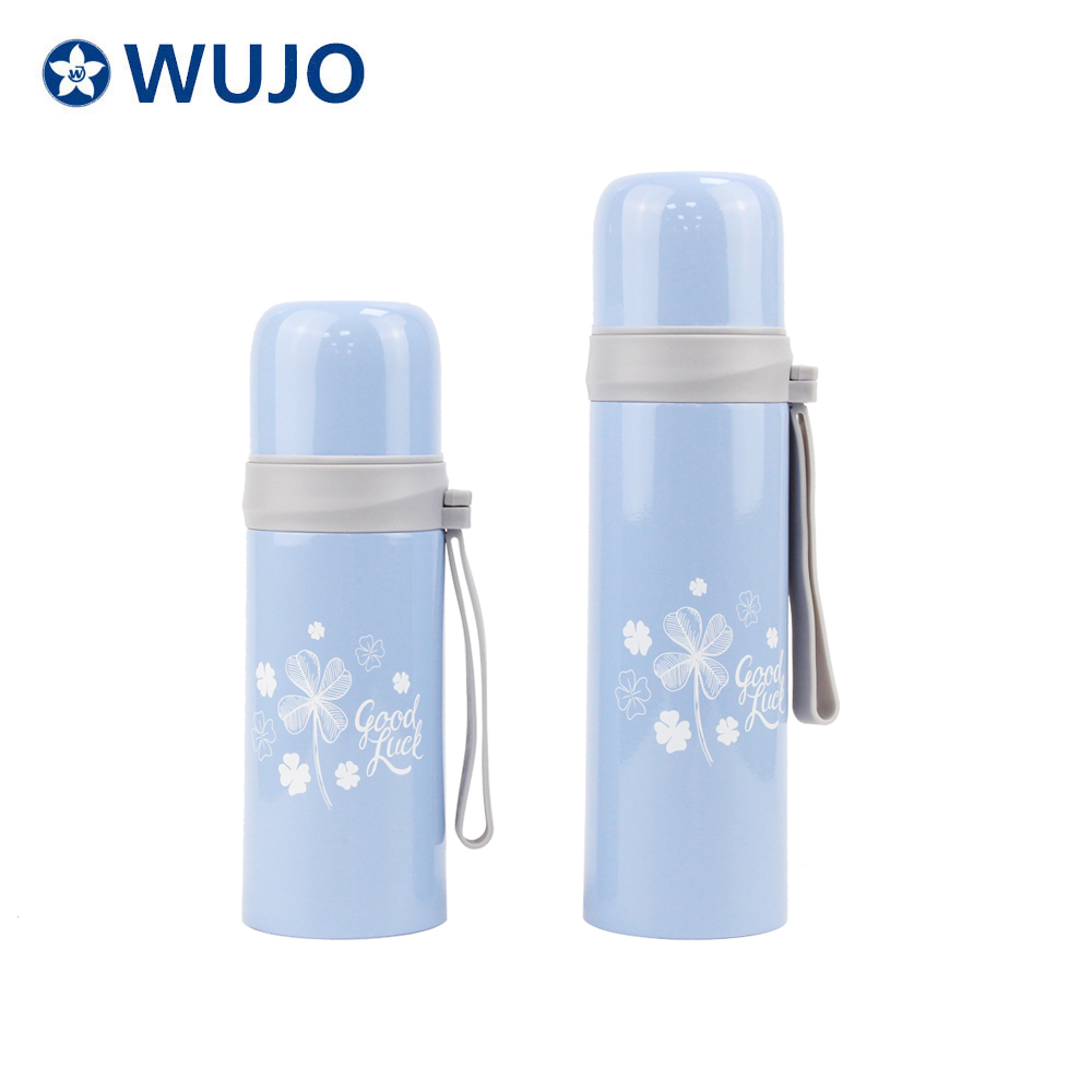 Wujo便携式不锈钢绝缘水瓶为运动
