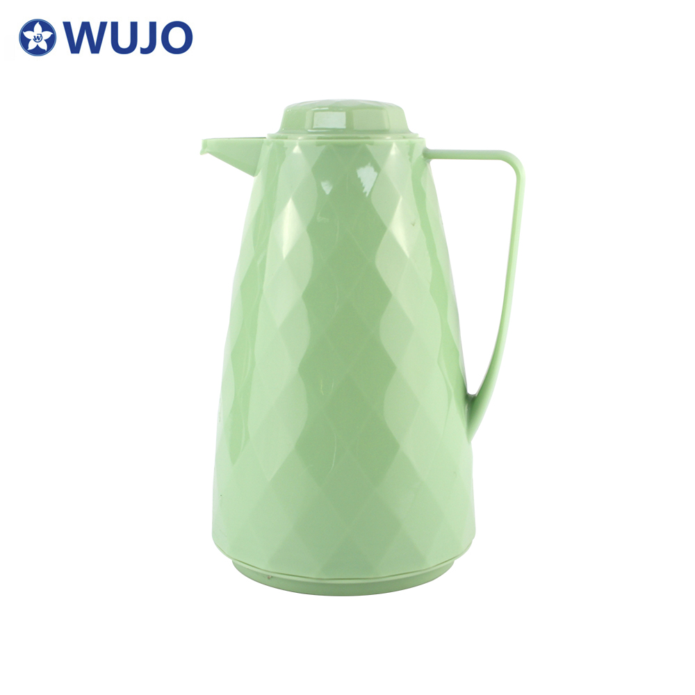个性化塑料1升热水瓶真空水罐阿拉伯茶热水瓶玻璃真空烧瓶