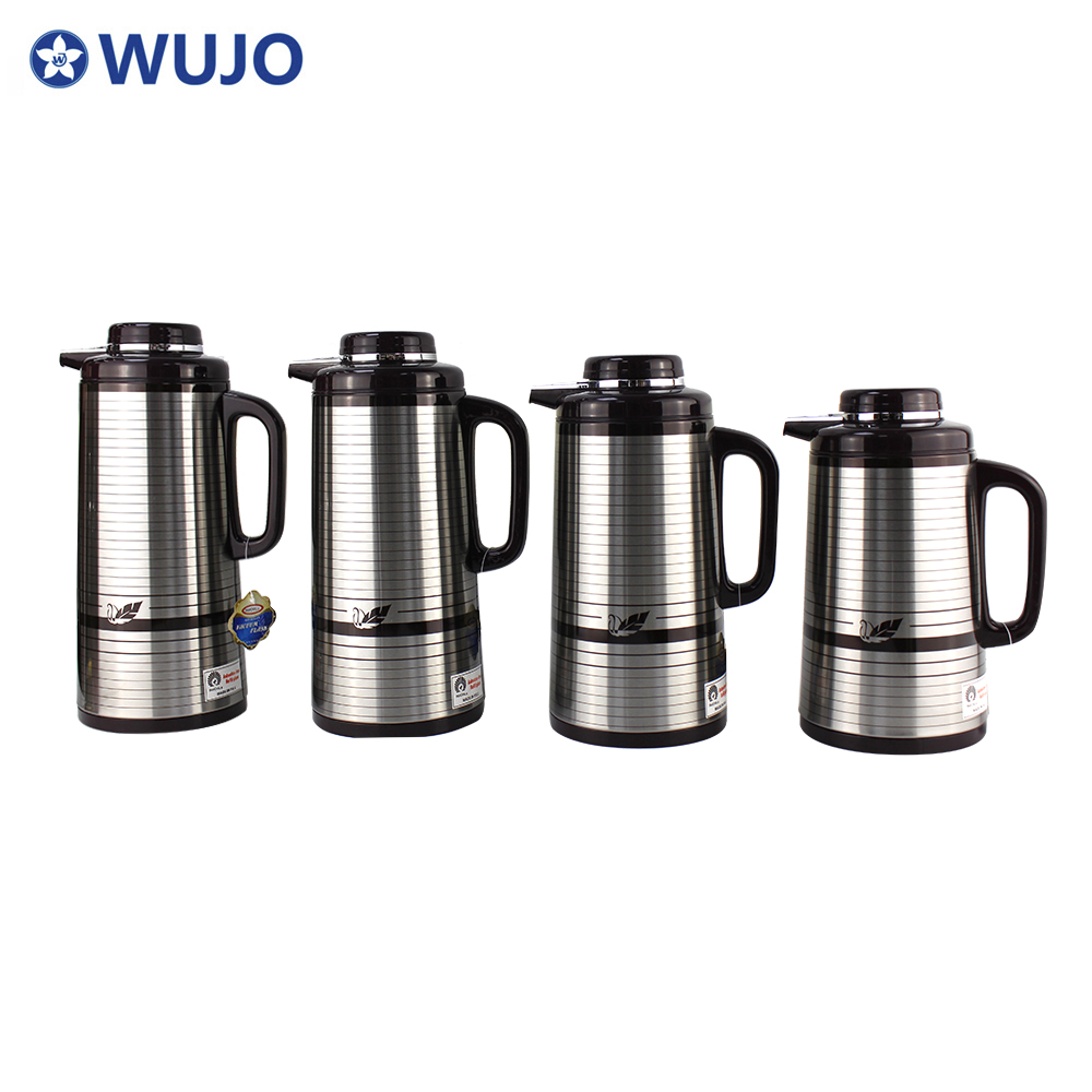 Wujo铁金属咖啡壶玻璃refile热水瓶真空饮料保温阿拉伯茶瓶