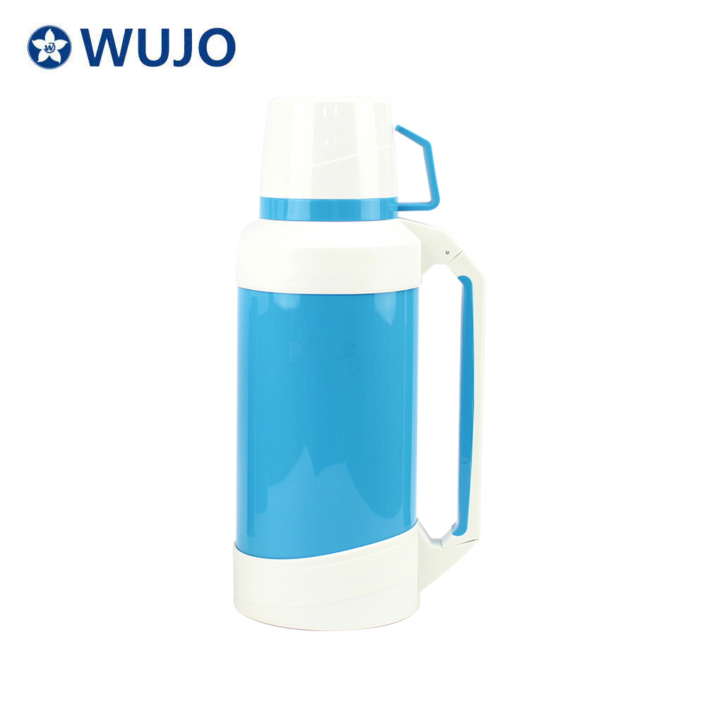 真空绝缘1L塑料热水瓶带玻璃refiill - wujo