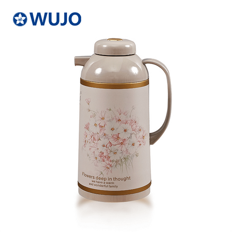 Wujo埃及咖啡壶热冷水茶热绝缘阿拉伯真空热水瓶烧瓶与玻璃灌装