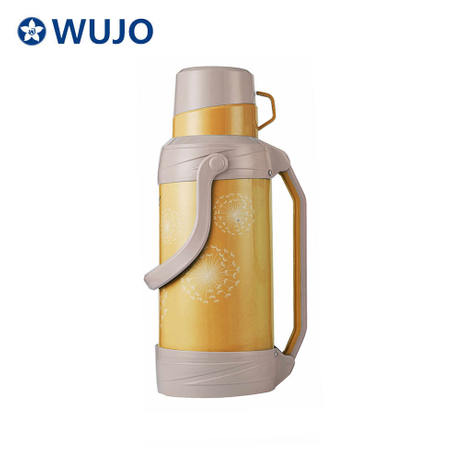 Wujo批发玻璃塑料咖啡壶热水茶热水瓶真空烧瓶