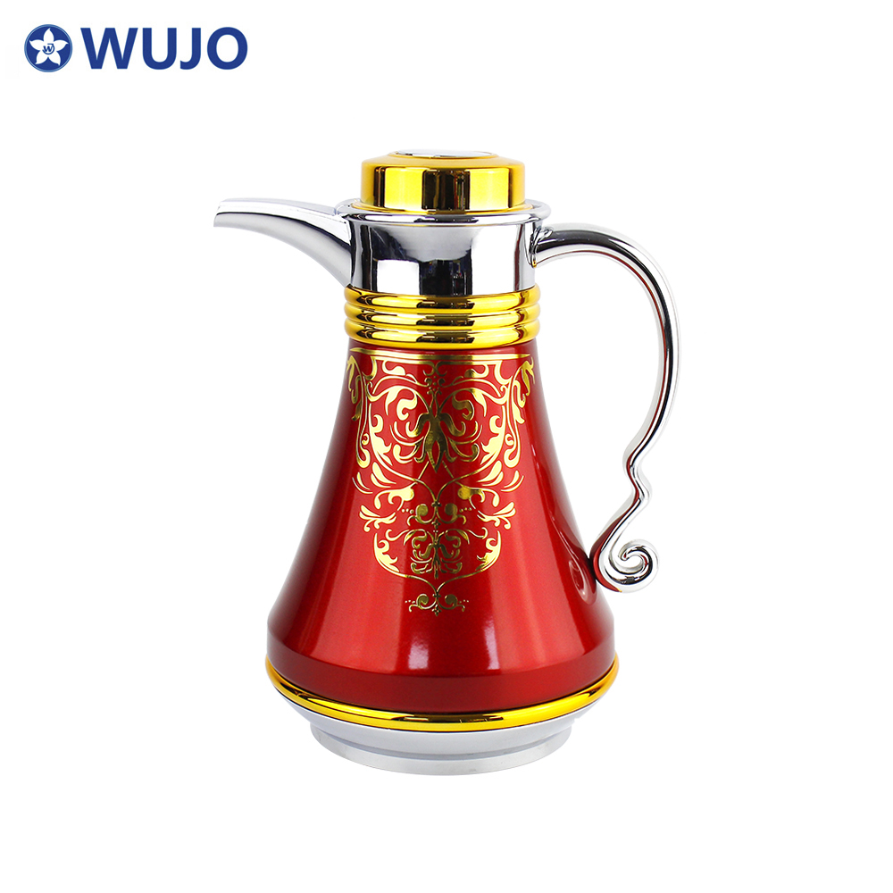 Wujo工厂1L豪华优质玻璃衬里真空咖啡壶茶阿拉伯语达拉