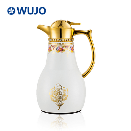 Wujo豪华优质沙特阿拉伯热水瓶茶咖啡壶玻璃衬里