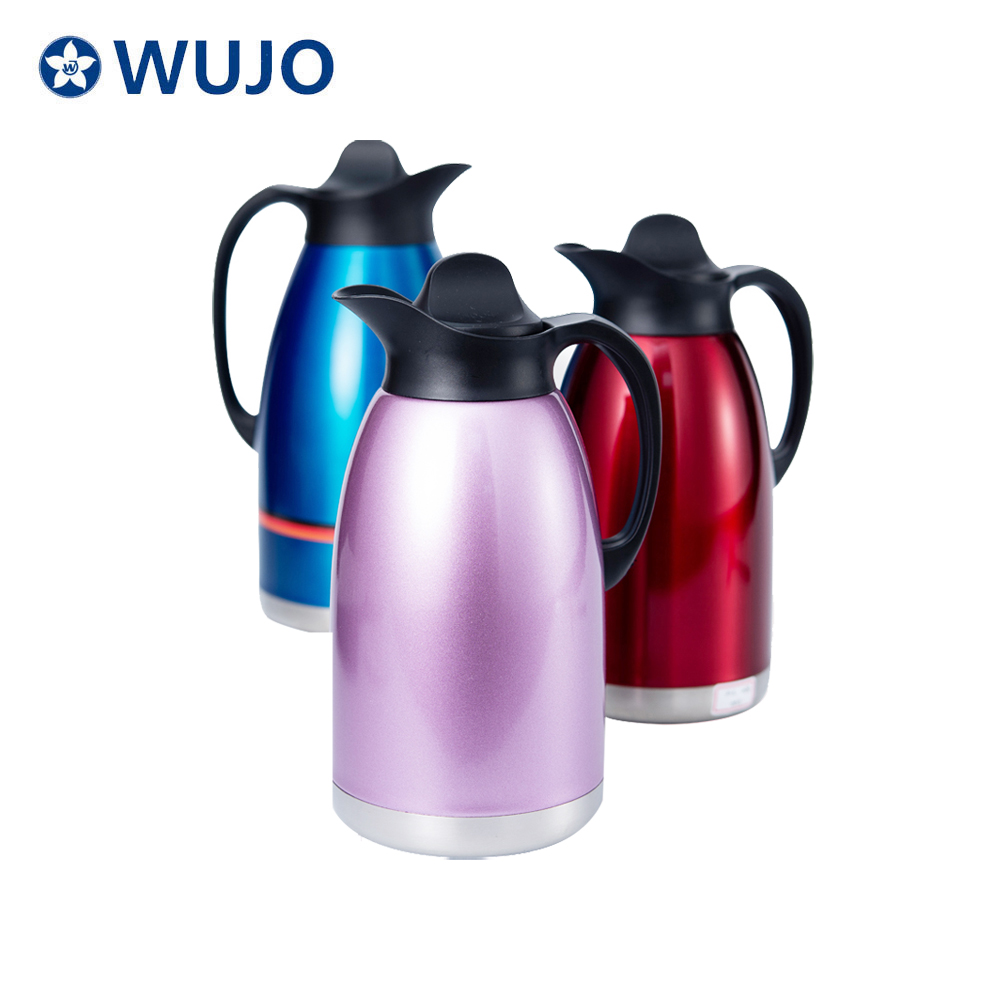 Wujo耐用牢不可破的顶级卖24小时热水阿富汗双壁SS热咖啡壶